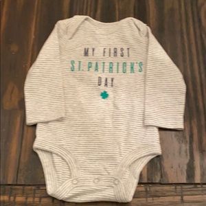 St. Patrick’s day onesie